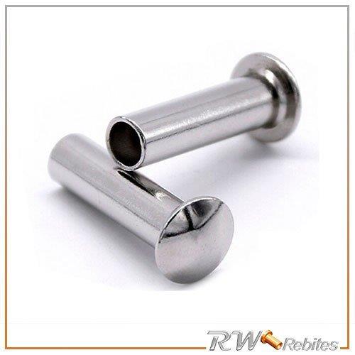 Rebite semi tubular inox